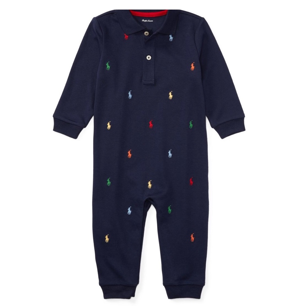 Ralph Lauren cotton interlock coverall